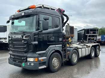 Pacēlājs ar āķi, Kravas auto ar manipulatoru Scania R560 8x2, Schrottkran, E5, Lenk-Lift-Achse: foto 3
