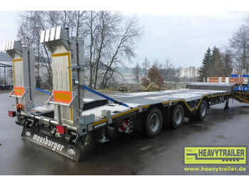 Meusburger 3-Achs-Tele-Semi Roadrunner Bau mit Klapprampen - Puspiekabe zema profila platforma: foto 1 Meusburger 3-Achs-Tele-Semi Roadrunner Bau mit Klapprampen - Puspiekabe zema profila platforma: foto 1