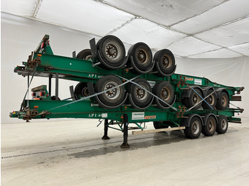 Puspiekabe noņemamā virsbūve/ Konteineru vedējs Fruehauf 4 x Skelet 2 x 20-40 ft: foto 2