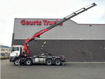 Pacēlājs ar āķi, Kravas auto ar manipulatoru MAN TGS 35.460 8X4 BL+ HYVA 18.55.S HAAKARMSYSTEEM EFFER 395-5 KRAAN/KRAN/CRANE/GRUA: foto 4