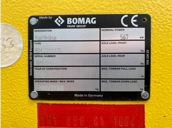Bomag BM2200/75 Cold Planer līzingu Bomag BM2200/75 Cold Planer: foto 4
