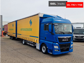 Kravas automašīna ar tentu MAN TGX 18.440 4X2 LL-U /Intarder/Hubdach/Durchlade: foto 3