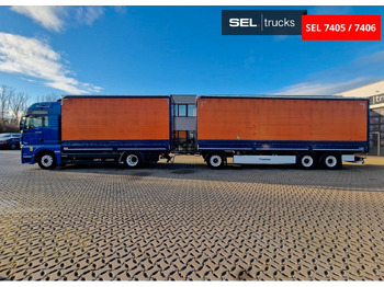 Kravas automašīna ar tentu MAN TGX 18.580