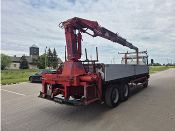 Bortu kravas automašīna/ Platforma, Kravas auto ar manipulatoru Mercedes-Benz 1320 + HMF 6.5 ton crane: foto 3