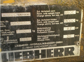 LIEBHERR A900LI  līzingu LIEBHERR A900LI: foto 2