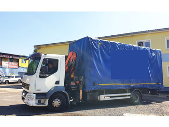 Kravas automašīna ar tentu, Kravas auto ar manipulatoru DAF 15t LF55.220 +Palfinger PK8500: foto 2 Kravas automašīna ar tentu, Kravas auto ar manipulatoru DAF 15t LF55.220 +Palfinger PK8500: foto 2