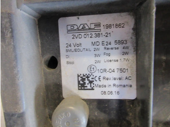 Elektrosistēma - Kravas automašīna DAF 1981862 // 1981861 LED LAMP DAF CF XF EURO 6 MODEL 2020: foto 5