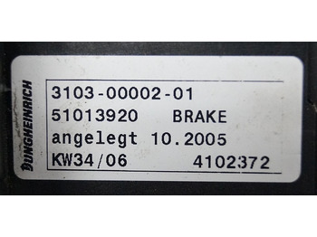 Elektrosistēma - Iekraušanas tehnika Jungheinrich 51013920 | Brake pedal ETV year 2003-2011 sn. 4102372: foto 3