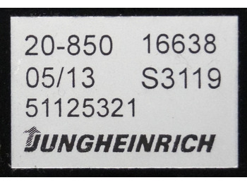 Mērinstrumentu panelis - Iekraušanas tehnika Jungheinrich 51125321 | Display from EKS312 if year 2013 sn. S3119: foto 3