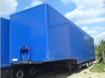 Puspiekabe slēgtā virsbūve SOMMER SG 24-T Kleiderkoffer mit Kleider Stangen-Textil-Luft-ABS-3 Achse-Jumbo-Edel Stahl-Zwillingsbereift: foto 1