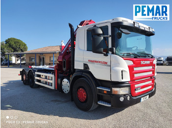 Kravas auto ar manipulatoru SCANIA P 420 GRUA GANCHO MULTILIFT 6X2: foto 4