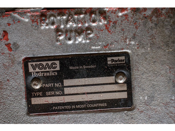 Hidrauliskais sūknis - Kravas automašīna VOAC SINGLE ENERGY - 80lt: foto 2