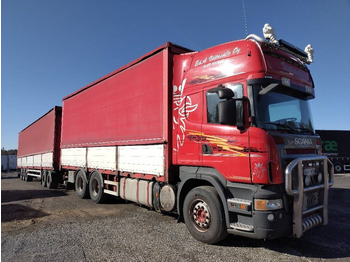 Kravas automašīna ar tentu Scania Nousukapelli+Jyki kärry 3m sisäkork.liukukatot: foto 5