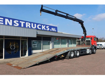 Bortu kravas automašīna/ Platforma, Kravas auto ar manipulatoru MAN TGS 35.360 8x2 Euro 6 Oprijwagen + Hiab 228 E 3 kraan.: foto 3