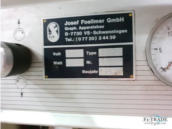 Drukas iekārtas Josef Foellmer IRAM 200: foto 2