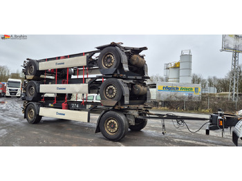 Piekabe noņemamā virsbūve/ Konteineru vedējs Krone AZ 3x vorhanden SAF Achsen, fertig gestapelt: foto 4