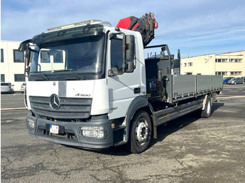 Bortu kravas automašīna/ Platforma, Kravas auto ar manipulatoru Mercedes truck ATEGO, 1527, Crane HMF 1120 - K5: foto 3