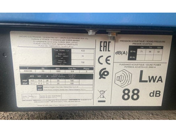 Jaunā Elektroģenerators Sdmo K22 - 22 kVA Generator - DPX-17003: foto 5