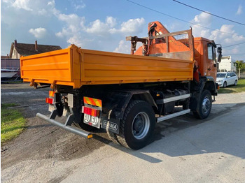 Kravas automašīna pašizgāzējs, Kravas auto ar manipulatoru MAN LE 18-280 , 4X4 , Tipper , Palfinger PK 9501: foto 4