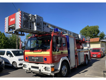 Ugunsdzēsēju mašīna MAN L 2000 MAN 15,280 Straż pożarna drabina Strażacka zwyżka 32m Metz Model 20: foto 2