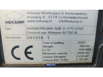 Iekrāvēja kauss Hekamp aardappel opschepbak: foto 5