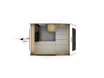 Jaunā Dzīvojamais treileris Niewiadów N126E kemping 2+1 3 osoby 750kg BEST PRICE: foto 3