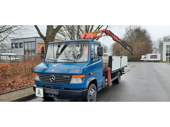 Bortu kravas automašīna/ Platforma, Kravas auto ar manipulatoru Mercedes-Benz 814 Pritsche mit Kran+Greifer: foto 3