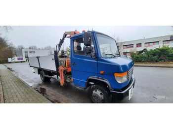 Bortu kravas automašīna/ Platforma, Kravas auto ar manipulatoru Mercedes-Benz 814 Pritsche mit Kran+Greifer: foto 4