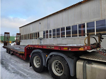 Puspiekabe zema profila platforma KING