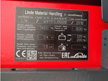 Linde L14i-1173 līzingu Linde L14i-1173: foto 5