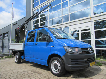 Automašīna ar kravas platformu, Kravas-pasažieru furgons Volkswagen Transporter T5 2.0 TDI 75KW DOKA + HIAB Dubbelcabine: foto 2