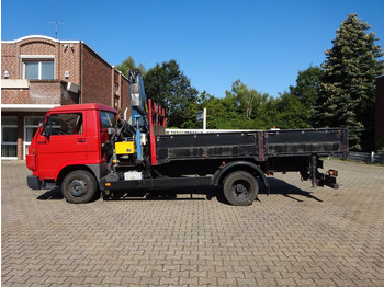 Kravas auto ar manipulatoru, Bortu kravas automašīna/ Platforma MAN 9.150 Pritsche + Effer 953S Dachdeckerkran 4x2: foto 3