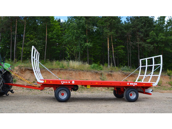 Jaunā Lauksaimniecības piekabe-platforma Metal-Fach Przyczepa platformowa do bel dwuosiowa T014/2 - 9t: foto 2