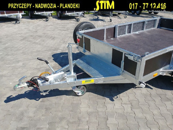 Jaunā Celtniecības tehnikas piekabe Stim S22, przyczepa do przewozu sprzętu budowlanego: foto 3