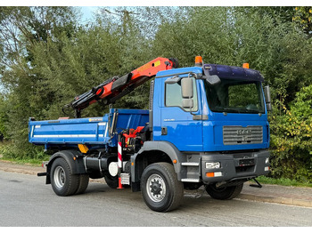 Kravas automašīna pašizgāzējs MAN * MAN 18 280 * KIPER WYWROTKA * 4x4 * HDS Palfinger  120 STAN BARDZO DOBRY * Sprowadzony: foto 2