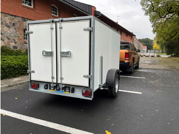 Jaunā Piekabe slēgtā virsbūve PRZYCZEPA KONTENER CARGO BOX 2,6 x 1,5 ZABUDOWANA / CARGO CONTAINER TRAILER BOX 2.6 x 1.5 ENCLOSED: foto 4