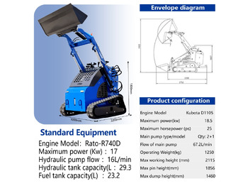 Jaunā Kompaktiekrāvējs LEZUM Free Shipping LA380 Mini Skid Steer Loader Compact Track Diesel Cheap Mini Skid Steer Loader For Sale With Mini Skid Steer Attachments 4 In 1 Bucket: foto 2 Jaunā Kompaktiekrāvējs LEZUM Free Shipping LA380 Mini Skid Steer Loader Compact Track Diesel Cheap Mini Skid Steer Loader For Sale With Mini Skid Steer Attachments 4 In 1 Bucket: foto 2