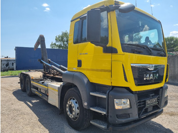 Pacēlājs ar āķi MAN TGS 33.480 6x4 ABROLLKIPPER HIAB Multilift 18 T: foto 3