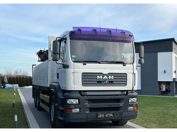 Bortu kravas automašīna/ Platforma, Kravas auto ar manipulatoru MAN TGA 24.410 6x4 HIAB MANUAL: foto 4