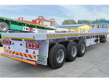 Jaunā Puspiekabe noņemamā virsbūve/ Konteineru vedējs 2025 New Model 40ft Flatbed Semi Trailer for Sale In Saudi Arabia: foto 3