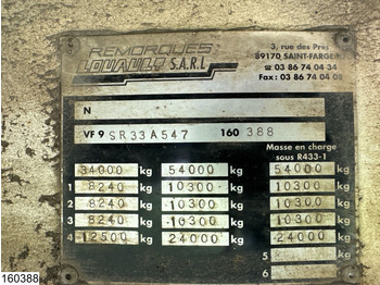 Puspiekabe zema profila platforma Louault Lowbed 34,000 kg, Steering axle, Hydraulic, Winch: foto 4 Puspiekabe zema profila platforma Louault Lowbed 34,000 kg, Steering axle, Hydraulic, Winch: foto 4