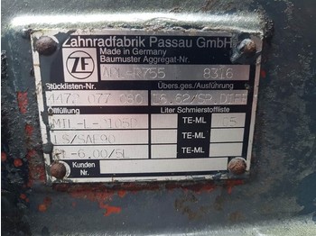 Asis un rezerves daļas - Celtniecības tehnika Ahlmann AZ14-ZF APL-R755-Axle/Achse/As: foto 5