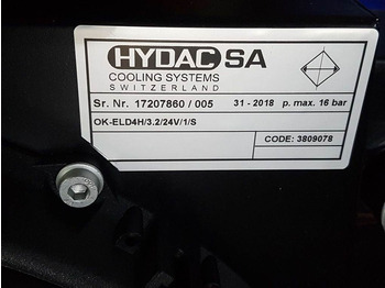 Jaunā Hidraulika - Celtniecības tehnika Hydac OK-ELD4H/3.2/24V/1/S-3809078-Oil cooler/Ölkü: foto 5