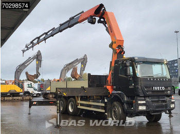 Bortu kravas automašīna/ Platforma, Kravas auto ar manipulatoru Iveco Trakker 360 6X4 Palfinger PK44002 Crane 8x Extensions Full Steel Big-Axle Manual Euro 5: foto 3 Bortu kravas automašīna/ Platforma, Kravas auto ar manipulatoru Iveco Trakker 360 6X4 Palfinger PK44002 Crane 8x Extensions Full Steel Big-Axle Manual Euro 5: foto 3