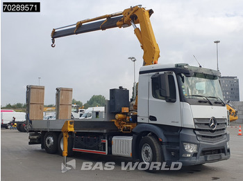Bortu kravas automašīna/ Platforma, Kravas auto ar manipulatoru Mercedes-Benz Antos 2542 6X2 Fassi F330A023 Crane Kran Hydraulic ramps Retarder Lift+steering Euro 6: foto 3