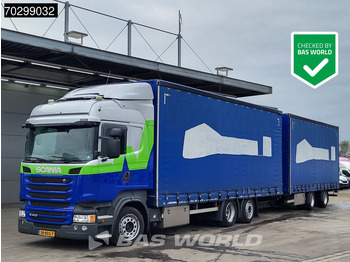 Scania R410 R 6X2 NL-Combi Curtainsides Lift+steering axle Automatic Euro 6 līzingu Scania R410 R 6X2 NL-Combi Curtainsides Lift+steering axle Automatic Euro 6: foto 1