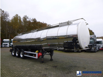 Puspiekabe cisterna Crane Fruehauf Chemical tank inox 32.8 m3 / 1 comp: foto 2