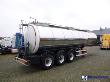 Puspiekabe cisterna Crane Fruehauf Chemical tank inox 32.8 m3 / 1 comp: foto 4