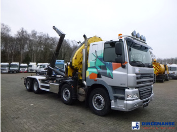 Kravas auto ar manipulatoru DAF CF 85.410 8x2 Hyva container hook + crane: foto 2