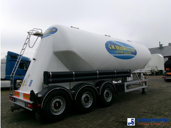 Puspiekabe cisterna Feldbinder Powder tank alu 40 m3 / 1 comp + compressor: foto 4
